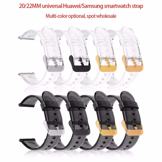para Samsung Galaxy Watch4 Pulseira Transparente Huawei 20/22mm Pulseira Smartwatch