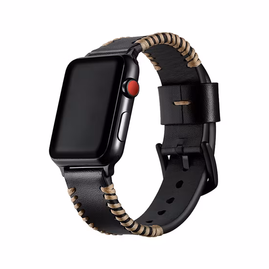 Preço de fábrica novo design com padrão de leopardo pulseiras de relógio de couro 38 mm Apple Watch Straps
