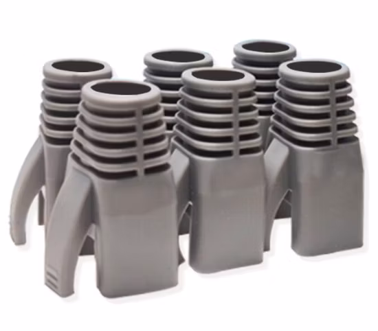 RJ45 Botas RJ45 Bainha de PVC Fábrica Atacado 8p8c Cabeça de Cristal Capa Protetora Parte de Borracha Produto de Borracha